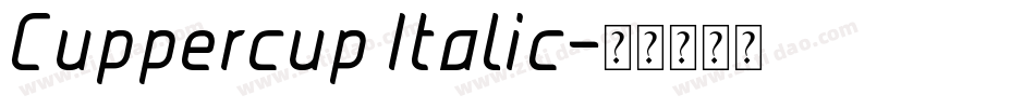 Cuppercup Italic字体转换